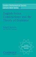 English Focus Constructions and the Theory of Grammar