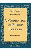 A Vindication of Bishop Colenso (Classic Reprint)