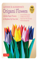 LaFosse & Alexander's Origami Flowers Kit: Lifelike Paper Flowers to Brighten Up Your Life (Origami Book, 180 Origami Papers, 20 Projects, Instructional Videos)