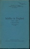 Schiller in England, 1787-1960