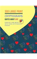 300 Large Print Cryptogram Quotes About Love