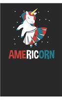 Americorn: Lined Journal Lined Notebook 6x9 110 Pages Ruled