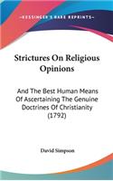 Strictures On Religious Opinions