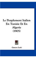 Peuplement Italien En Tunisie Et En Algerie (1905)