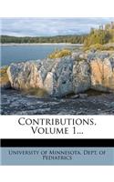 Contributions, Volume 1...: (English)