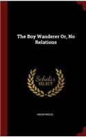 The Boy Wanderer Or, No Relations