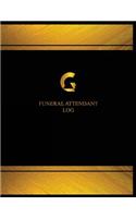 Funeral Attendant Log (Logbook, Journal - 125 pages, 8.5 x 11 inches)