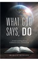 What God Says, Do