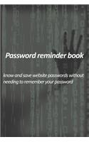 Password reminder book - know and save website passwords without needing to remember your password