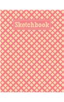 Sketchbook: 8.5 x 11 Notebook for Creative Drawing and Sketching Activities with Retro Themed Cover Design