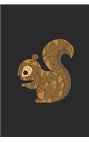 Squirrel Mosaic: Dotted Bullet Notebook (6" x 9" - 120 pages) Animal Mosaic Themed Notebook for Daily Journal, Diary, Gift