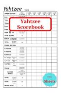 Yahtzee Scorebook: Game Yahtzee, Yahtzee record Score Keeper Book, Yahtzee Scores Sheets, gift for yahtzee players, Size = 8.5 inches x 11 inches
