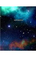 Notebook: Deep Space Constellations - Journal for Girls and Boys, Kids, School, Students and Teachers - 8 x 10, 100 Blank Lined Pages