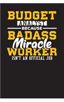 Budget Analyse Because Badass Miracle Worker Isn't An Official Job