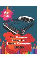 The Ultimate Vintage Cars Jumbo Coloring Book Age 3-18