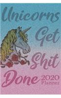 Unicorns Get Shit Done 2020 Planner