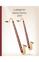 Clarinetist Weekly Planner 2020: Clarinet Player Gift Idea For Men & Women Musicians - Clarinetist Weekly Planner Music Note Book - To Do List & Notes Sections - Calendar Views