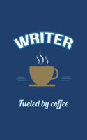 Writer Fueled by Coffee Journal, Blank Sketch Paper: Sketchbook Artist Drawing Notebook (Office & Work Humor)