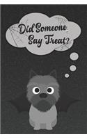 Skye Terrier Lined Notebook: A Halloween Themed Notebook for Skye Terrier Lovers(65 Dog Halloween Notebooks and Journals)