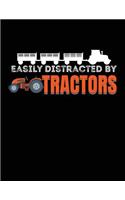 Easily Distracted By Tractors: Composition Notebook College Ruled School Journal