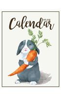 2019-2020 Calendar: Two Years January 2019 to December 2020 Daily Weekly Monthly Calendar Planner with to Do List Happy Rabbit Cover