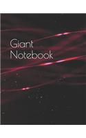 Giant Notebook: Big Notebook, Journal, 500 Pages, 250 Ruled Sheets