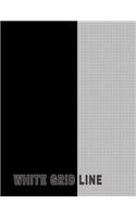 White Grid Line: Grey Graph Lined Notebook in White Grid Lines 120 Pages 8.5x11 Paper 5x5 Graph For Students Or Professionals In Engineering, Math, Science, Sketchin