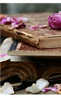Books and Rose Petals Journal