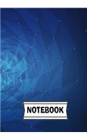 Notebook: Mesh background: Journal Diary, 110 Lined pages, 7" x 10"