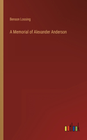Memorial of Alexander Anderson