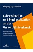 Lehrevaluation Und Studiensituation an Der Universitaet Innsbruck