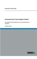 Immanuel Kant 'Zum Ewigen Frieden'