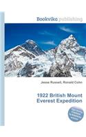 1922 British Mount Everest Expedition: (English)