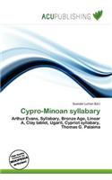 Cypro-Minoan Syllabary