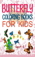 Butterfly Coloring Books For Kids Ages 4-8: Butterfly Ornament Coloring Pages