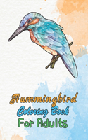 Hummingbird Coloring Book For Adults