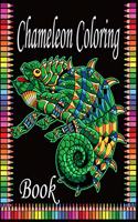 Chameleon Coloring Book: 50 Chameleon Stress-relief Coloring Book For Adult