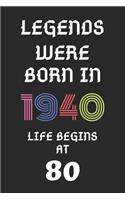 Legends Were Born In 1940
