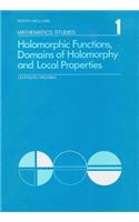 Holomorphic Functions, Domains of Holomorphy and Local Properties: (1 North-Holland Mathematics Studies)