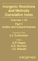 Inorganic Reactions and Methods, Cumulative Index, Part 1