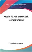 Methods For Earthwork Computations
