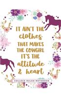 It Ain't The Clothes That Makes The Cowgirl - It's The Attitude and Heart