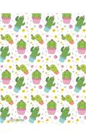 Cactus Journal: Blank Cactus Notebook for Cacti & Succulents Lover, White Paper, 110 pages, Soft Cover with Cactus Plant, Journals for Girls(2 Cactus Journal)