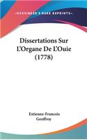 Dissertations Sur L'Organe De L'Ouie (1778)
