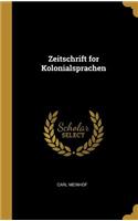 Zeitschrift for Kolonialsprachen