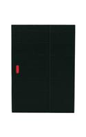 Black (Ondulo) A4 Lined Notebook