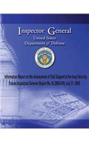 Information Report on the Assessment of DoD Support to the Iraqi Security Forces Inspectors General (Report No. 2008-010) July 31, 2008.