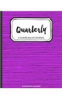Quarterly a Guided Bullet Journal Purple Tribal