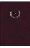 Monogram "2" Notebook