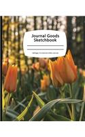 Journal Goods Sketchbook - Sunset Tulips